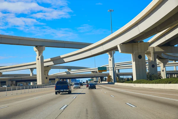 Houston texas crossroads bridges US — Stock Photo, Image