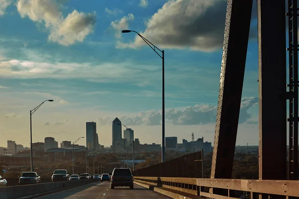 Jacksonville från bridge i florida Usa — Stockfoto