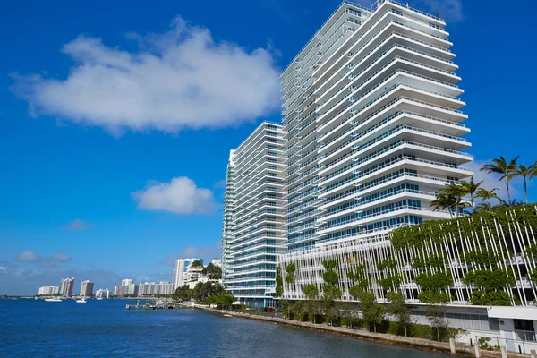 Miami Beach from MacArthur Causeway Florida — Stock Photo, Image