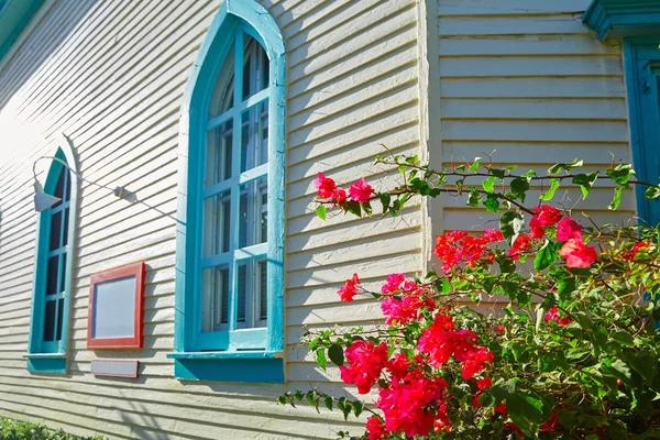 Key west centru ulice domy na Floridě — Stock fotografie