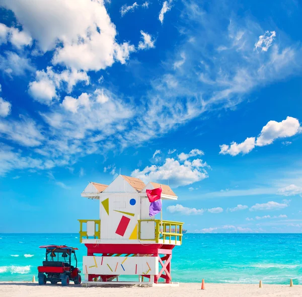 Miami beach baywatch tower South beach Florida — Stock Photo, Image