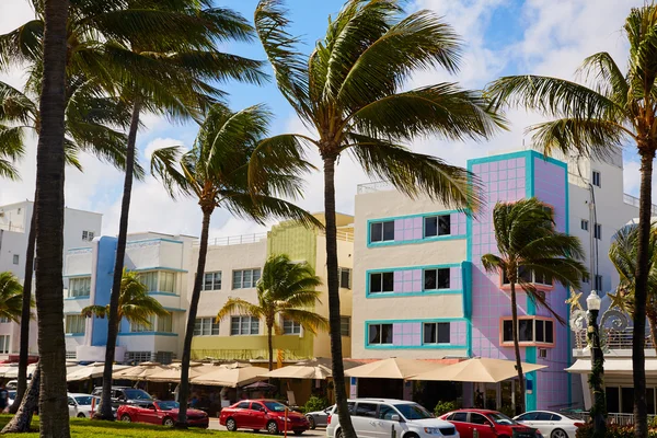 Miami Beach Ocean boulevard art deco Florida — стоковое фото