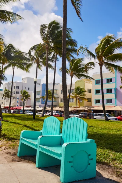 Miami Beach Ocean boulevard Art Deco Florida — Stock Photo, Image