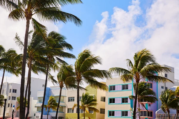 Miami Beach Ocean boulevard Art Deco Florida — Stockfoto