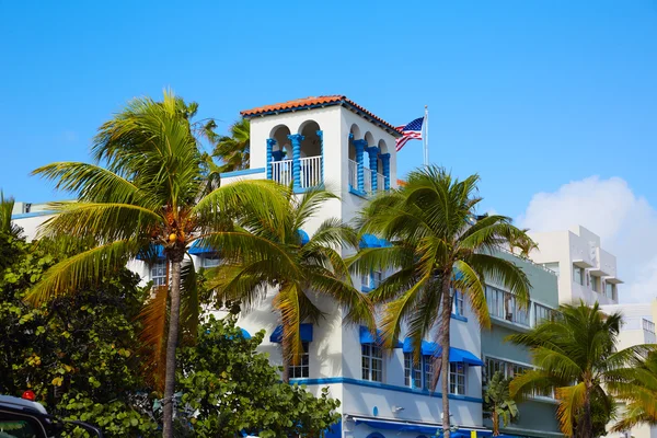 Miami Beach Ocean boulevard Art Deco Florida — Stock fotografie