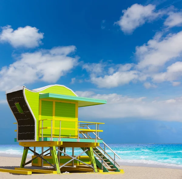 Miami beach baywatch wieża South beach na Florydzie — Zdjęcie stockowe