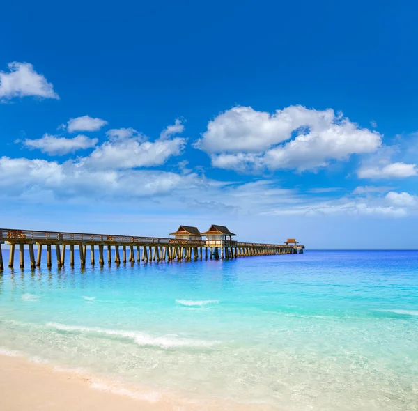 Naples Pier and beach in florida USA — Stock Photo, Image