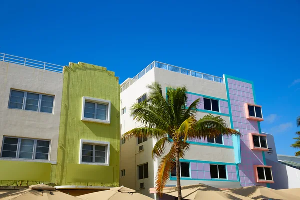 Miami Beach Ocean Boulevard Art Deco Florida — Fotografia de Stock