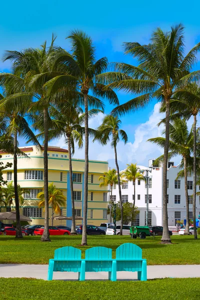 Miami Beach Ocean boulevard art deco Florida — стоковое фото