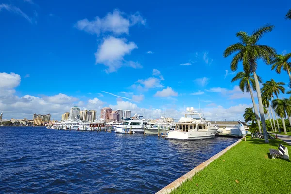 Palm Beach Panorama královský Park most Floridy — Stock fotografie