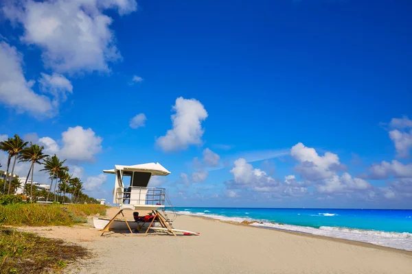 Palm Beach plaj sahil güvenlik kule Florida — Stok fotoğraf