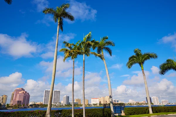 Panoramę miasta Palm Beach, Florida nas — Zdjęcie stockowe