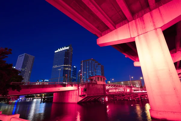 Florida Tampa skyline al atardecer en EE.UU. —  Fotos de Stock