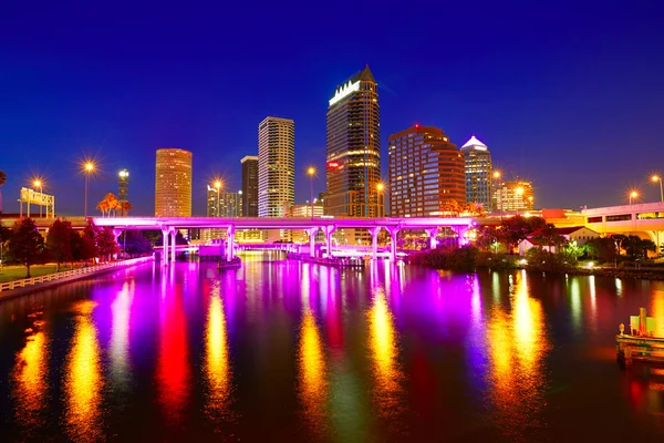 Florida Tampa skyline at sunset in US — Stock Photo, Image