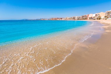 Aguilas Poniente beach Murcia in Spain clipart