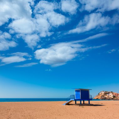 Bolnuevo beach in Mazarron Murcia at Mediterranean  sea clipart