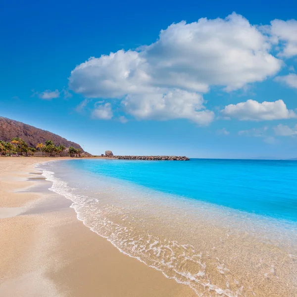 Aguilas poniente beach murcia i Spanien — Stockfoto