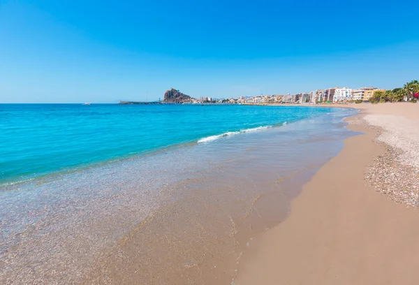 阿吉拉斯莱万特海滩穆尔西亚在西班牙 — 图库照片