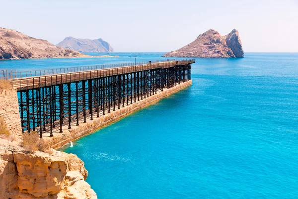 Aguilas embarcadero el hornillo pier murcia Španělsko — Stock fotografie