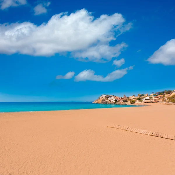 Plage de Bolnuevo à Mazarron Murcie à la mer Méditerranée — Photo