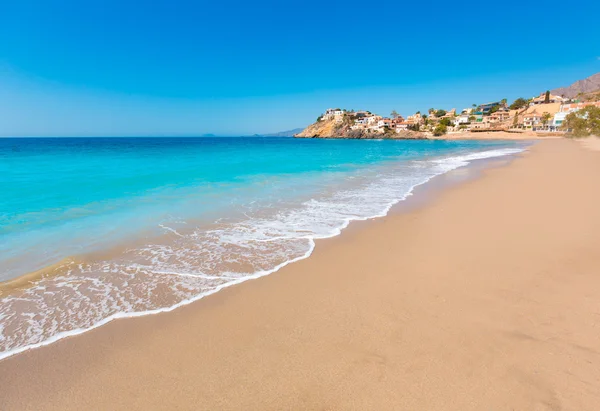 Praia de Bolnuevo em Mazarron Murcia no mar Mediterrâneo — Fotografia de Stock