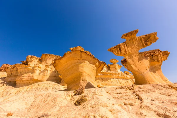 Bolnuevo mazarron uitgehold zandsteen murcia — Stockfoto