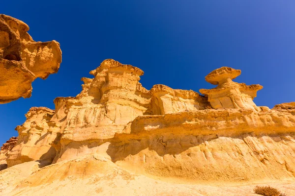 Bolnuevo Mazarron arenitos erodidos Murcia — Fotografia de Stock