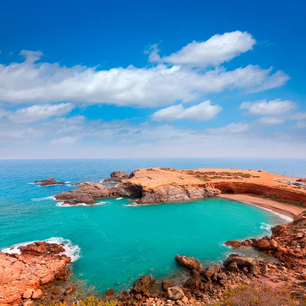 Spiaggia di Cabo de Palos vicino Mar Menor Murcia — Foto Stock