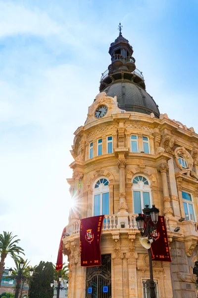 Ayuntamiento de cartagena murciacity hall-Spanyolország — Stock Fotó