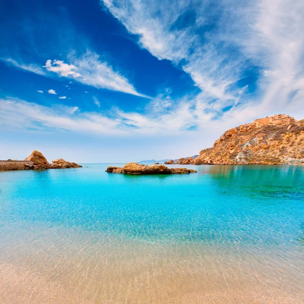 Cartagena Cala Cortina beach in Murcia Spain — Stock Photo, Image