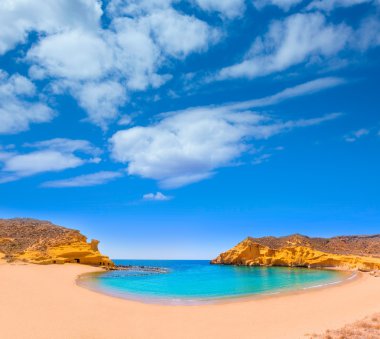 Cocedores beach in Murcia near Aguilas Spain clipart