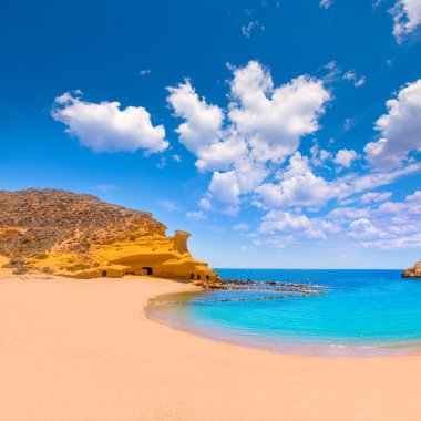 Murcia yakınındaki aguilas İspanya cocedores beach
