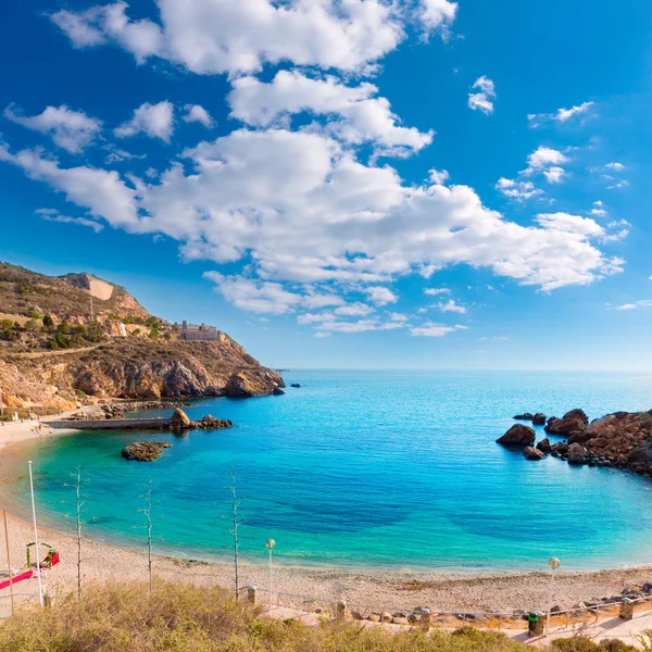 Картахена Кортіна пляжу Кала у Мурсії Іспанії — стокове фото