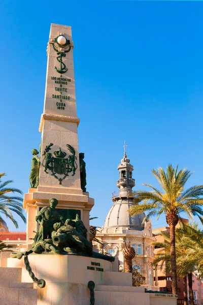 Cartagena Murcia Monumento a los Héroes de Cavite España — Foto de Stock