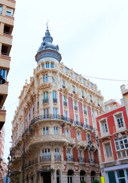 Ρεάλ Καρταγένα gran hotel Nouveau τέχνης στην Ισπανία Μούρθια — Φωτογραφία Αρχείου