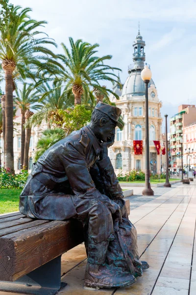 Cartagena marinero de reemplazo denkmal spanien — Stockfoto