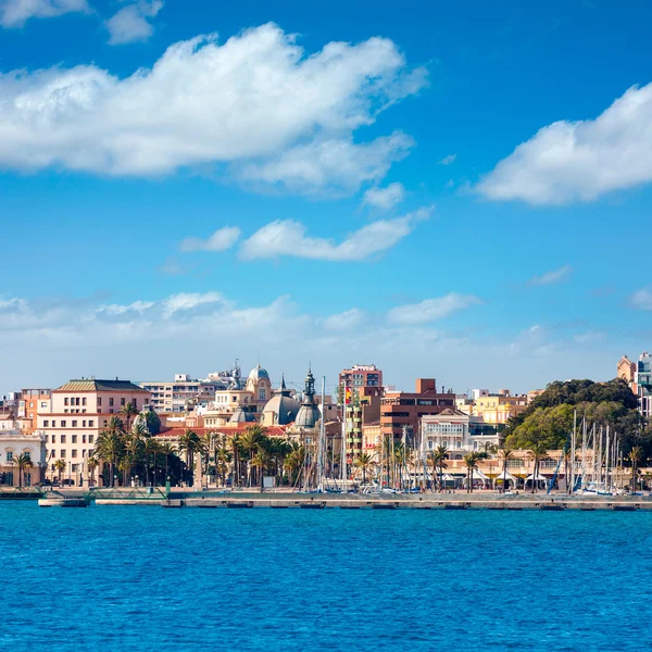 Cartagena skyline Múrcia no Mediterrâneo Espanha — Fotografia de Stock