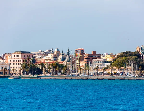 Cartagena panoramę miasta murcia w Hiszpanii Morza Śródziemnego — Zdjęcie stockowe