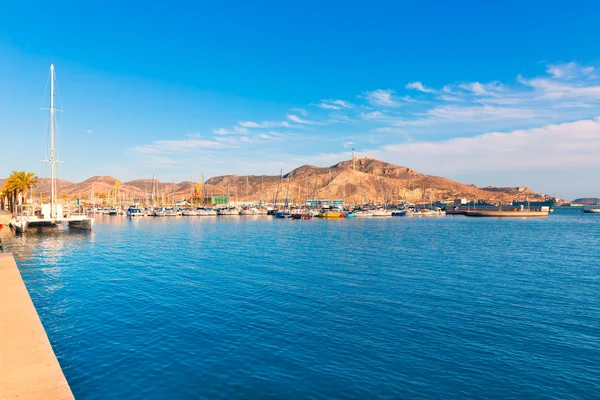 Porto de Cartagena em Múrcia, Espanha Mediterrâneo — Fotografia de Stock