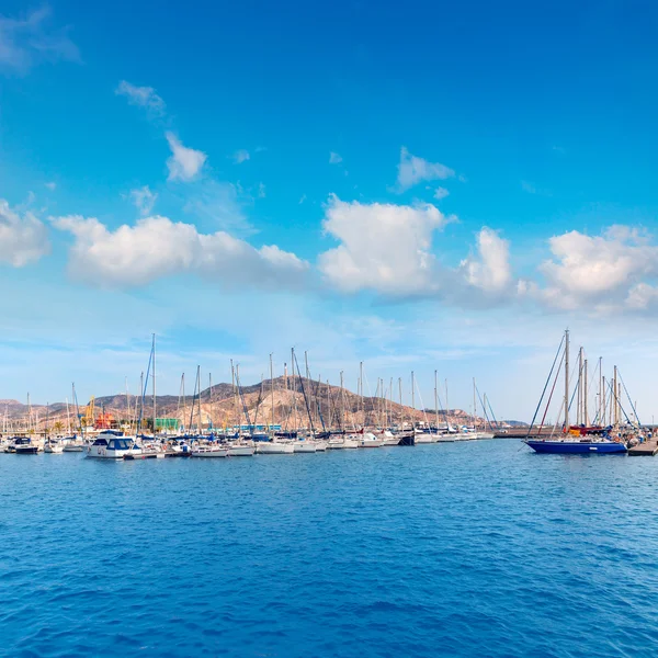 Ρεάλ Καρταγένα Μαρίνα port murcia στην Ισπανία — Φωτογραφία Αρχείου