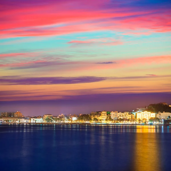 De skyline van de haven van Cartagena murcia in Spanje — Stockfoto