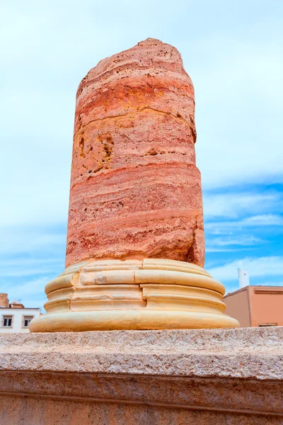 Colunas em Cartagena Anfiteatro Romano Espanha — Fotografia de Stock