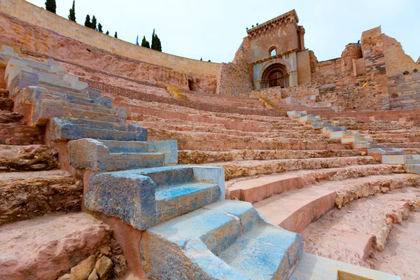 Cartagena Romeinse amfitheater in murcia, Spanje — Stockfoto