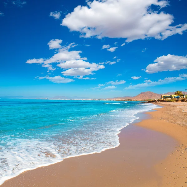 La Αθόχια παραλία murcia στην Ισπανία μεσογειακή — Φωτογραφία Αρχείου