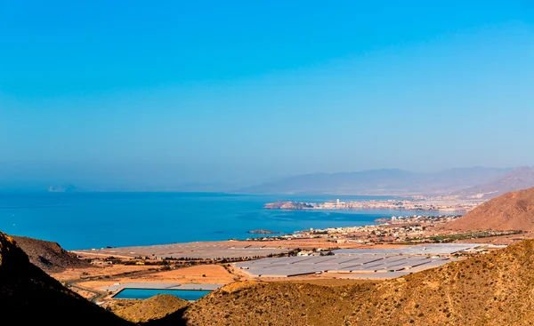 Aérien de La Azohia Murcia avec Mazarron en Espagne — Photo