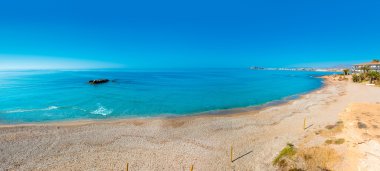 Mazarron beach in Murcia Spain at Mediterranean clipart