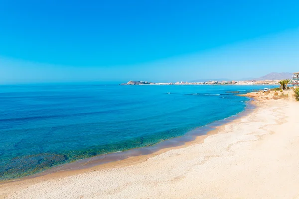 Mazarron pláž ve Španělsku murcia na Středomoří — Stock fotografie