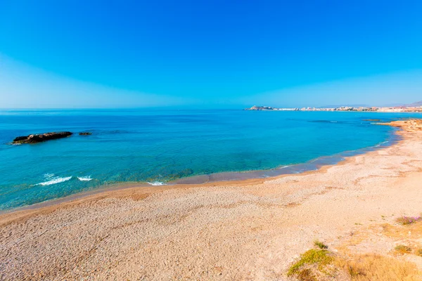 在地中海的穆尔西亚西班牙的 mazarron 海滩 — 图库照片