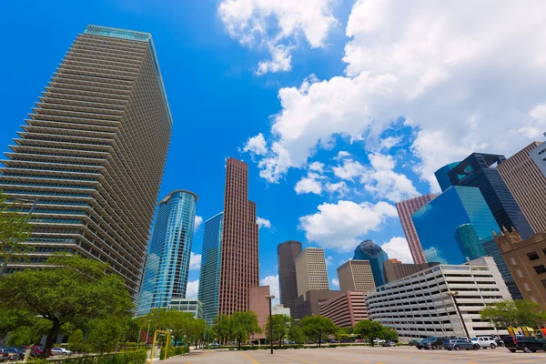 Houston skyline stadsbilden i Texas oss — Stockfoto