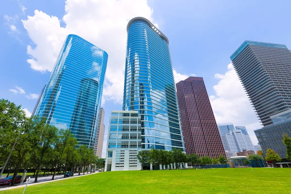 Panoráma města Panorama Houstonu v Texasu nás — Stock fotografie